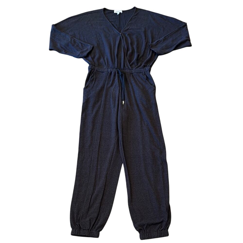 Gilli Charcoal Grey Black Long Sleeve Jumpsuit Size L - Picture 2 of 10